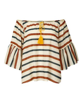 Off the shoulder striped top edited