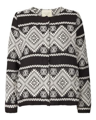 Black and white aztec jacket edited