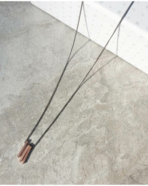 long rose gold necklace