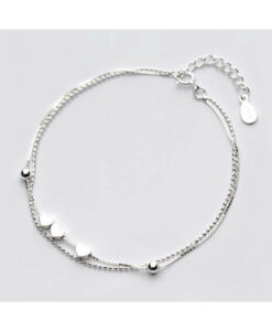 sterling silver heart bracelet